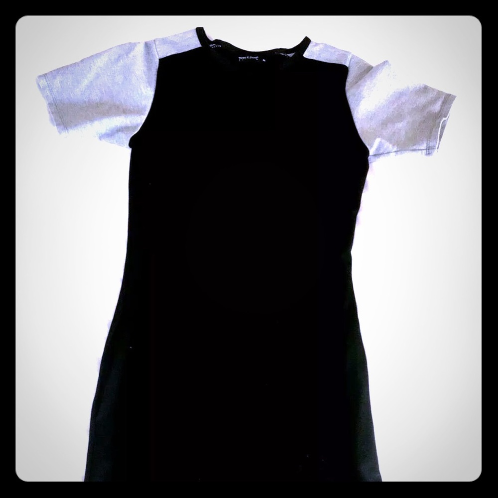 Piper & Scoot XS Black Gray Dress Knee Length